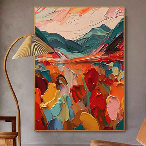 Dipinto Decorativo Astratto Personalizzato, Arte Murale Dipinta a Mano per <span class=keywords><strong>Soggiorno</strong></span> e Camera da Letto, Pittura a Olio - Product Image 1