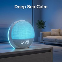 Machine à bruit blanc pour le sommeil des bébés, technologie avancée, 30 sons apaisants, réveil lumineux, horloge de table, vente en gros