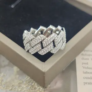 Wholesale Price Fine Jewelry Design Ring High Quality VVS Moissanite Silver 925 Jewelry Ring for woman and man