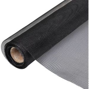 Malla para ventana de fibra de vidrio, malla mosquitera, rollo de pantalla para insectos, 16x16, color negro y gris - Product Image 1