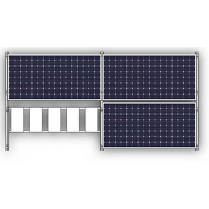 9sunsolar personnaliser panneau solaire poteau support de montage produits toit lesté plat dans le système de montage solaire - Product Image 5