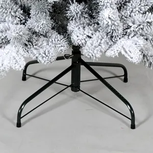 ต้นคริสต์มาสทำจากพีวีซีสีขาวต้นสนเทียมประดับเกล็ดหิมะใช้ในร่ม - Product Image 4