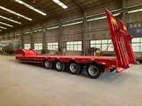 Semi-remorque surbaissée de qualité supérieure 200 tonnes, multi-essieux (5, 6, 7 essieux), support OEM et ODM