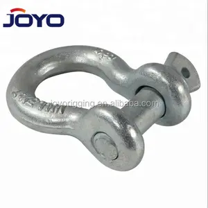 hot dip galvanized drop forged G209 lifting marine screw pin bow shackle...