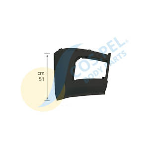 Nuevo BUMPER DE ESQUINA RH (GRIS) PP + T Material para Reemplazo - Product Image 1