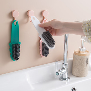 Shoe Brush Soft Bristle Plastic Multi Purpose Cleaning For Clothes And Shoes Spring Blue - Product Image 1