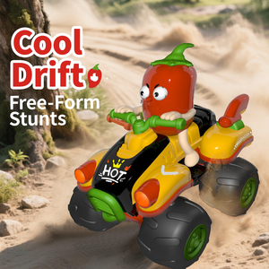 Y05 Coche RC Eléctrico Mini de Alta Velocidad 2.4GHz con Forma de Chile, Listo para Usar, Juguete de Control Remoto para Niños, Interior y Exterior - Product Image 5