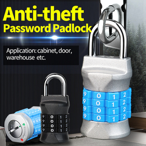 ASACK 1-1/2 pulg. Juego de Zinc ancho con su propia combinación, candado con 5/16 pulg. Grillete largo - Product Image 4