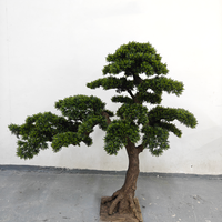 Chinesischer Künstlicher Bonsai-Kiefernbaum Hochrealistische Nachbildung einer Kiefer für Innen- und Außenbereich Garten- und Landschaftsdekoration
