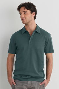 Nuevo estilo de los hombres para la camiseta del polo Tela de LICRA de nailon de rayón con patrón impreso de punto Tencil Piqué para la venta - Product Image 4
