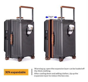 Maleta de 20 Pulgadas con Apertura Lateral, Maleta con Asa Extensible de 24 Pulgadas, Maleta de 28 Pulgadas de Material PC, Maleta Ancha con <span class=keywords><strong>Ruedas</strong></span>, Trolley Largo - Product Image 4