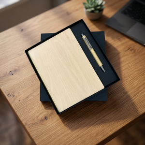 Agenda exécutif A5 en PU avec couverture rigide et stylo métallique, 100 feuilles, impression UV de qualité supérieure, coffret cadeau pour le bureau, les affaires et la profession - Product Image 2