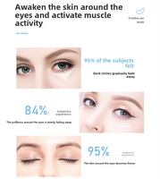 Masque pour les yeux au collagène hydrolysé, raffermissant, anti-rides, réduit les ridules, améliore les poches sous les yeux, atténue les cernes, éclaircit le contour des yeux