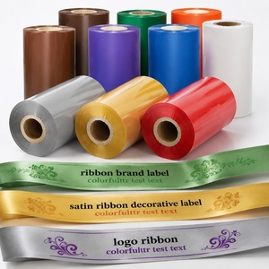 Cinta de Transferencia Térmica de Cera/Resina Compatible con Impresoras Zebra para <span class=keywords><strong>Etiquetas</strong></span> de Cuidado de Ropa - Product Image 1