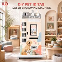 Distributeur automatique intelligent de cartes d'identification pour animaux de compagnie avec gravure laser, SDK intégré, écran tactile et gestion cloud pour une personnalisation optimale