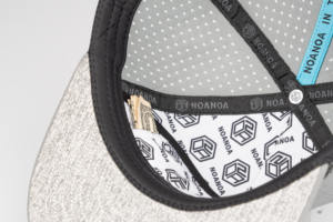 Casquette de sport TCAP Chine 5 panneaux non structurée en PVC perforée au laser imperméable - Product Image 4