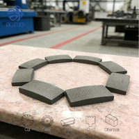 Type de toit Turbo trépans de forage segments de diamant pour la construction de béton armé granit marbre pierre outil