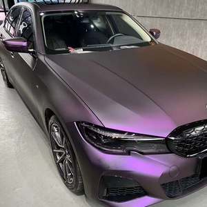 Ultra Matte 1.52*18 Metre Purple Red Sticker Self-Adhesive Car Wrap Vinyl Films for Exterior Decoration - Product Image 1