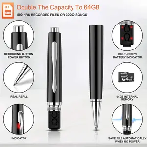 Factory Sale WAV Format Pendrive Voice Recorder Writing Audio Recording Pen For Lectures Meetings