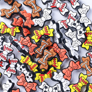 NOUVEAU Offre Spéciale en forme d'arc Baseball Silicone Focal Beads DIY Baby Pacifier Clip Accessories Jewelry Silicone Teething Beads - Product Image 4