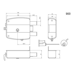 デッドラッチデクサンリムロックゲート用 - Product Image 3