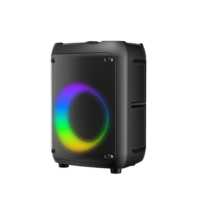 TWS Big Battery High Power HD Sound Quality RGB Flame Light Stereo Dj Party Wireless Blue Tooth Speakers with Wireless Microphone