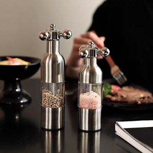 2026 Luxury 304 Stainless Steel <b>Pepper</b> <b>Grinder</b> Wholesale Custom Logo Manual Salt Mill Spice <b>Grinder</b> Faucet Handle Kitchen Tool - Product Image 1