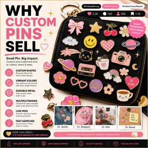 Spille smaltate personalizzate, Distintivi in metallo, Produttore all'ingrosso, Spilla in smalto duro Kawaii nera oro glitterata per <span class=keywords><strong>Ita</strong></span> Bag, Regalo - Product Image 2