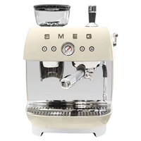 Machine à expresso électrique tout-en-un semi-automatique en acier inoxydable EGF03 avec mousseur à lait intégré et moulin à grains