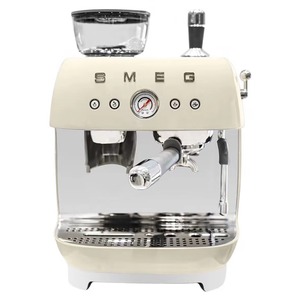 Machine à expresso électrique tout-en-un semi-automatique en acier inoxydable EGF03 avec mousseur à lait intégré et moulin à grains - Product Image 1