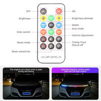Bande lumineuse LED Liwiny pour capot de voiture, flexible, pour décoration de capot moteur, lampe d'ambiance, feux de jour modifiés pour capot de voiture