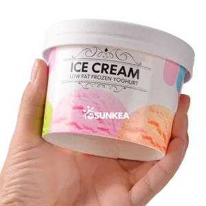 Hộp Đựng Kem Giấy Dùng Một Lần 4Oz 5Oz 8Oz 12Oz 16Oz 26Oz 32Oz 36Oz Có Nắp Giấy - Product Image 1