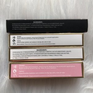 Kit de fabricación Diy tubos contenedor vacío caja de embalaje cuadrado natural claro personalizado tubo de brillo de labios vacío oro rosa - Product Image 2