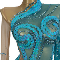 Robe moulante sexy à manches longues avec strass et paillettes, mini-robe de cocktail, robe de soirée, tenue de fête d'anniversaire, vêtements de danse pour femmes