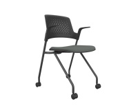 Chaise de bureau flexible avec dossier en maille et accoudoirs de style épée pour salles de conférence, de formation et de réunion, et chaise visiteur