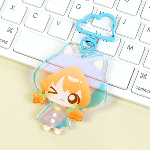 พวงกุญแจเคลือบอีพ็อกซี่ลายการ์ตูนน่า<span class=keywords><strong>รัก</strong></span> สไตล์ใหม่ สีสันสดใส ปั๊มฟอยล์ สร้างสรรค์  แบบกำหนดเองได้ - Product Image 5