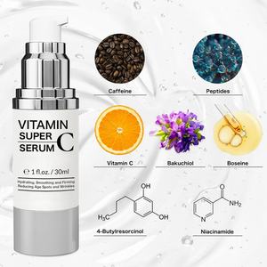 Suero de Vitamina C Super Concentrado de Marca Privada OEM para Reafirmar, Antienvejecimiento, con Péptidos y Niacinamida, Eficaz para Reducir Manchas de la Edad y Arrugas - Product Image 2