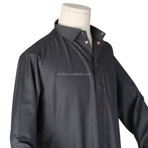 Robe Islamique Traditionnelle Personnalisée d'Hiver pour <span class=keywords><strong>Homme</strong></span>, Caftan, Djellaba, Jilbab, Khimar, Maxi Qamis, <span class=keywords><strong>Boubou</strong></span> - Product Image 6