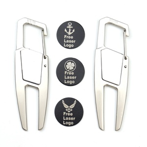 Marcadores de bola de golf de calidad, en blanco, para torneo, con clips de zinc, de resina martillada, para mujer, con marcador de bola de golf en blanco - Product Image 1