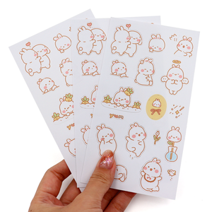 激安セール A4 A5 A6サイズ ステッカー マット粘着ビニール 防水ラベル カスタム キスカット ステッカーシート - Product Image 3