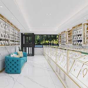 Solution de conception et d'aménagement intérieur pour magasin de bijoux de mode avec vitrine personnalisée pour boutique de marque de détail - Product Image 1