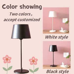 Lámpara de mesa de lectura LED sencilla, pantalla metálica, cuerpo de hierro minimalista para dormitorio, sala de estar, estudio, oficina, alimentación de CA, entrada de Base de bombilla E26 - Product Image 4