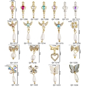 QIANYA Offre Spéciale 3D alliage de métal Zircon ongles <span class=keywords><strong>strass</strong></span> manucure Art déco pour la décoration d'art d'<span class=keywords><strong>ongle</strong></span> - Product Image 1