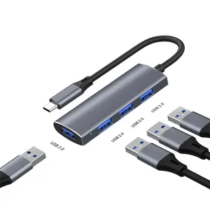 Новый высококачественный жесткий диск 4 порта USB C 3,0 порта данных 2,0 порно USB концентратор