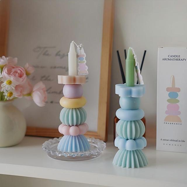 Natural Fragrance Geometric Shaped Aromatherapy Candles for Space Fragrance Gift for Mother's Day Valentine's Day Scented Candle