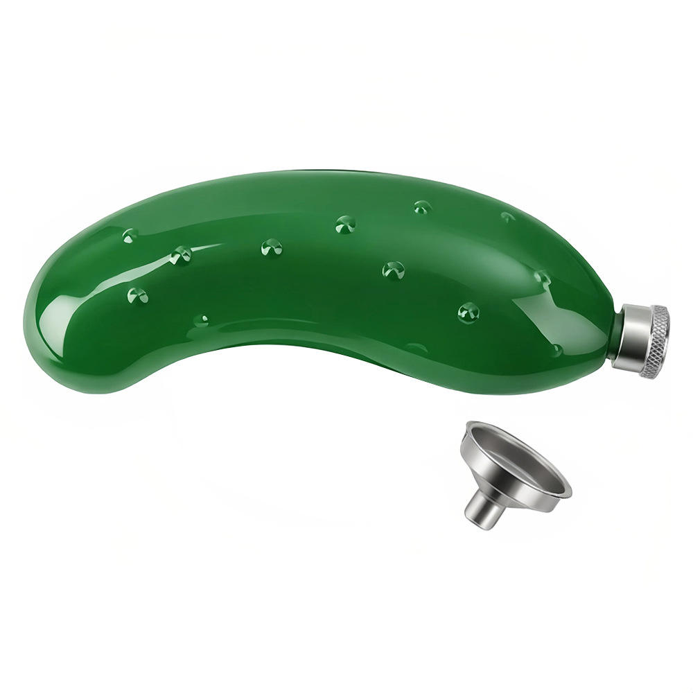 Flacon vert avec entonnoir