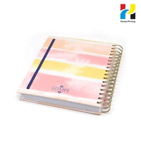 Impression de planificateurs spirales A5 personnalisés, carnets à spirales couleur pleine pour le bureau et la papeterie, usine chinoise