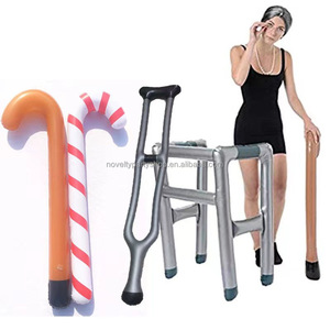 Decoraciones para fiestas de jubilación, accesorios divertidos para disfraces de vejez, regalo de mordaza, andador inflable y bastón - Product Image 2