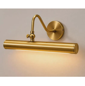 Mid Century Modern Brass Picture <b>Light</b> Antique Raw Brass Finish Adjustable Gallery <b>Wall</b> <b>Light</b> Luxury Artwork Painting Display - Product Image 3