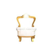 Chaises de trône pour enfants, style royal, dossier haut, pour fête d'anniversaire, vente en gros